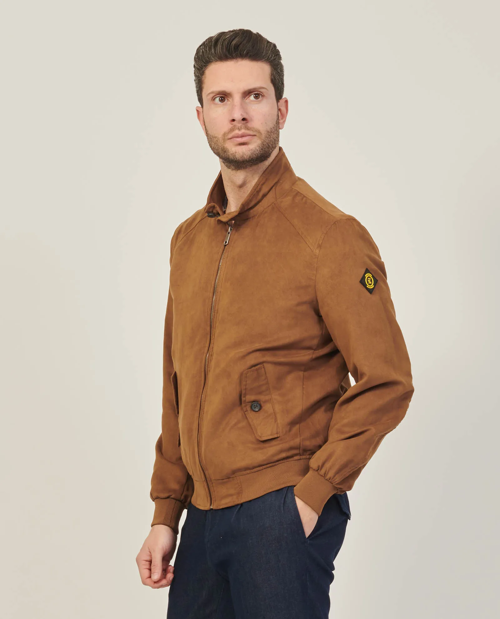 Giacca in panno SetteMezzo full zip