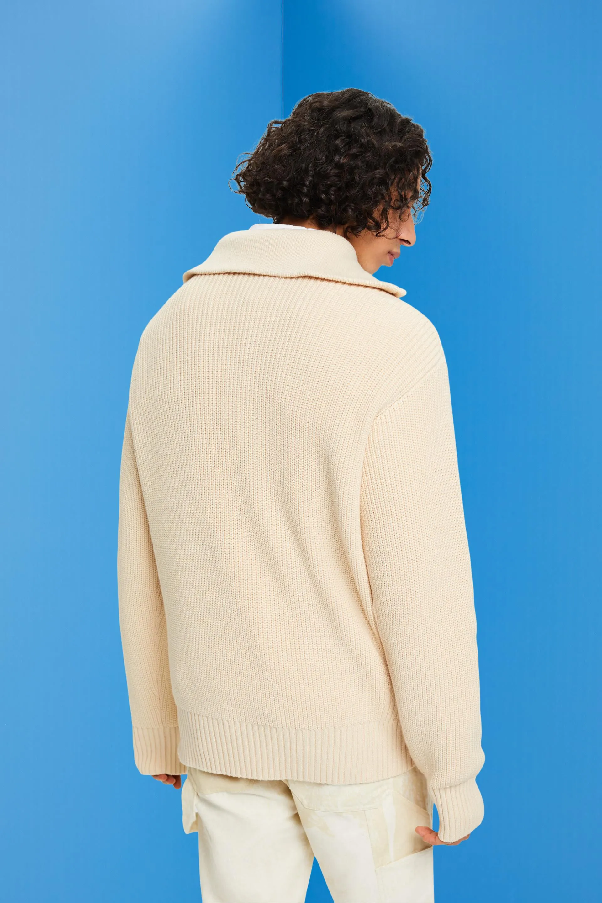 Pullover con zip di media lunghezza